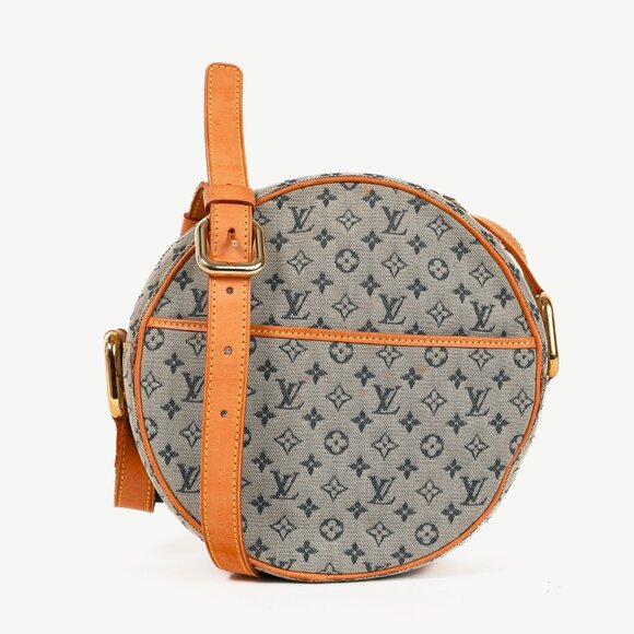 Louis Vuitton Jeanne GM Blue Mini Lin Monogram Canvas Round Crossbody Bag - Picture 1 of 12